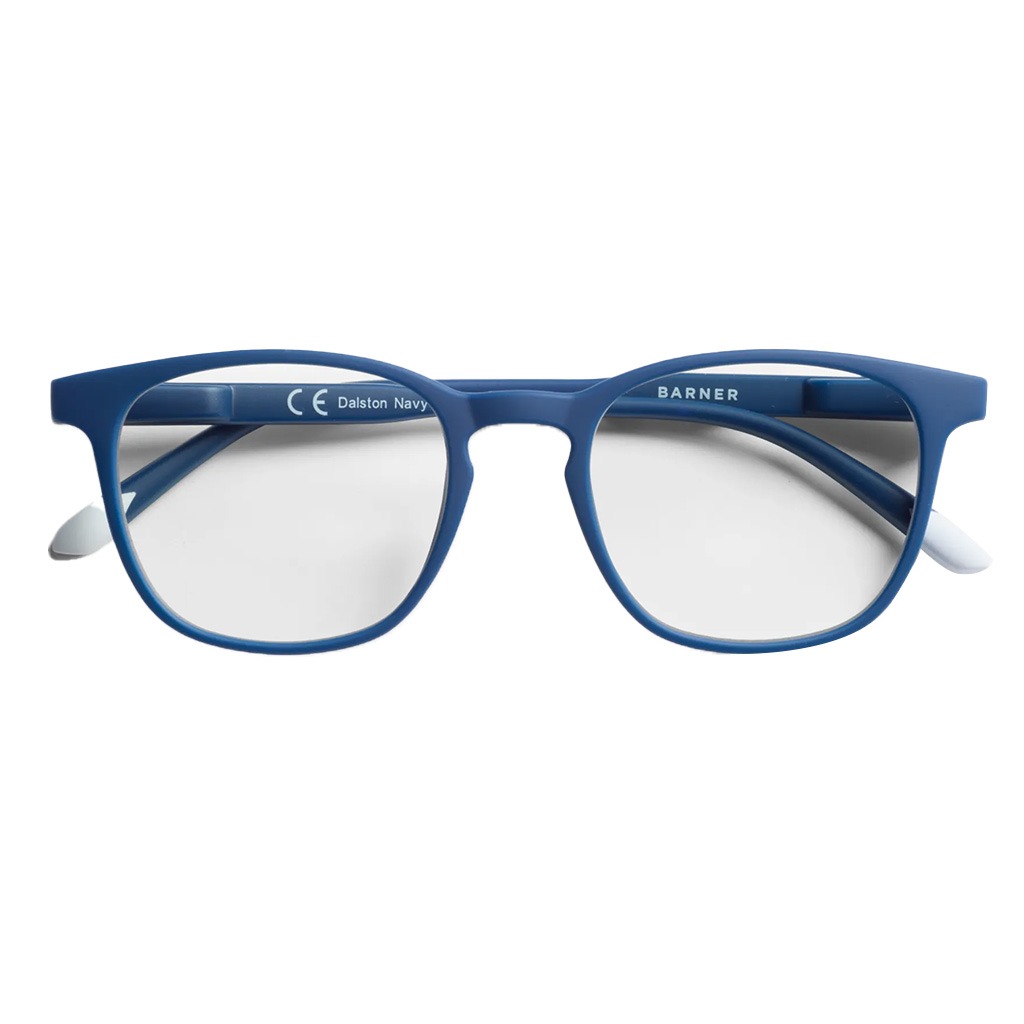 Barner Unisex Reading Glasses, Phantos Shape, Navy - +2.50 Power