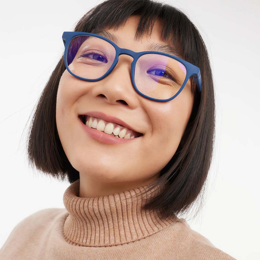 Barner Unisex Reading Glasses, Phantos Shape, Navy - +2.50 Power