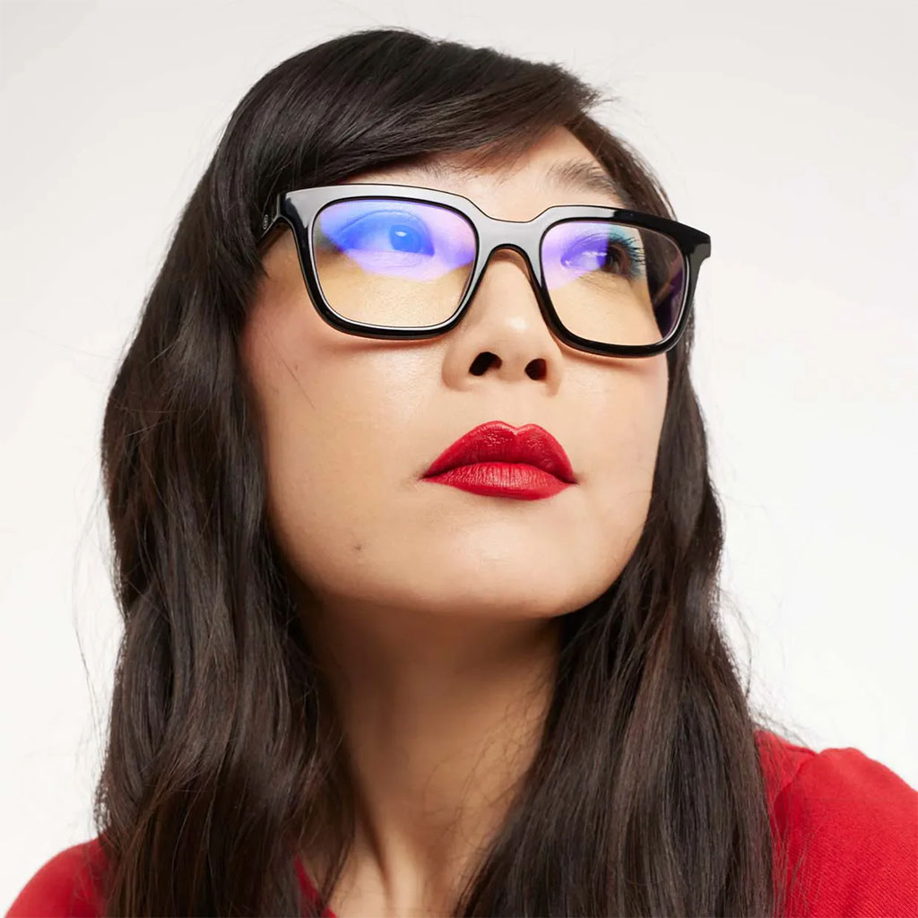 Barner Unisex Reading Glasses, Rectangle Shape, Black - +1.00 Power