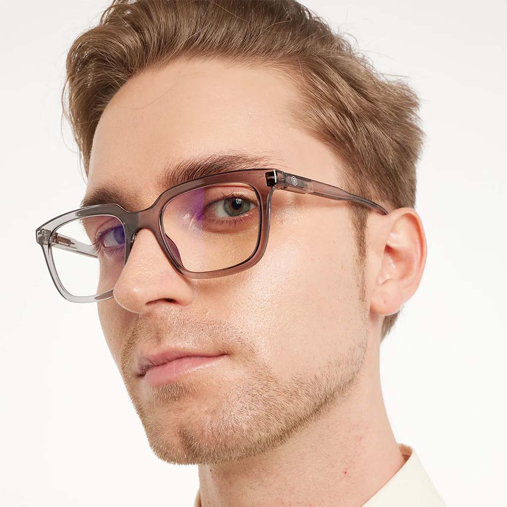 Barner Unisex Reading Glasses, Rectangle Shape, Grey - +2.50 Power