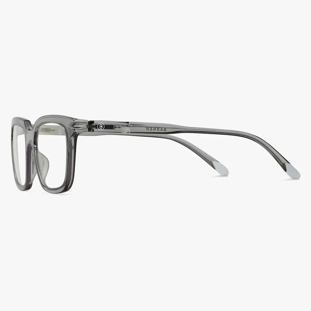 Barner Unisex Reading Glasses, Rectangle Shape, Grey - +3.00 Power