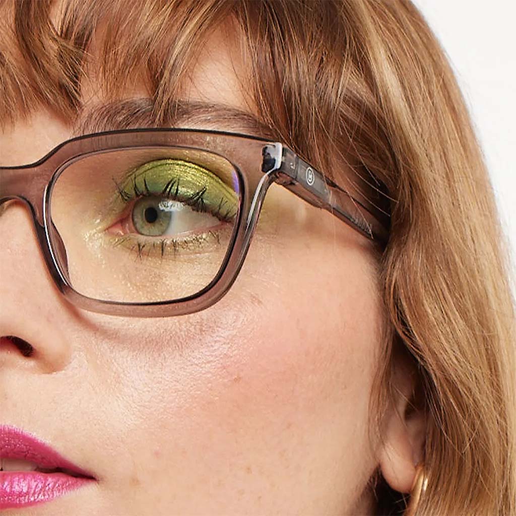 Barner Unisex Reading Glasses, Rectangle Shape, Grey - Plano Power