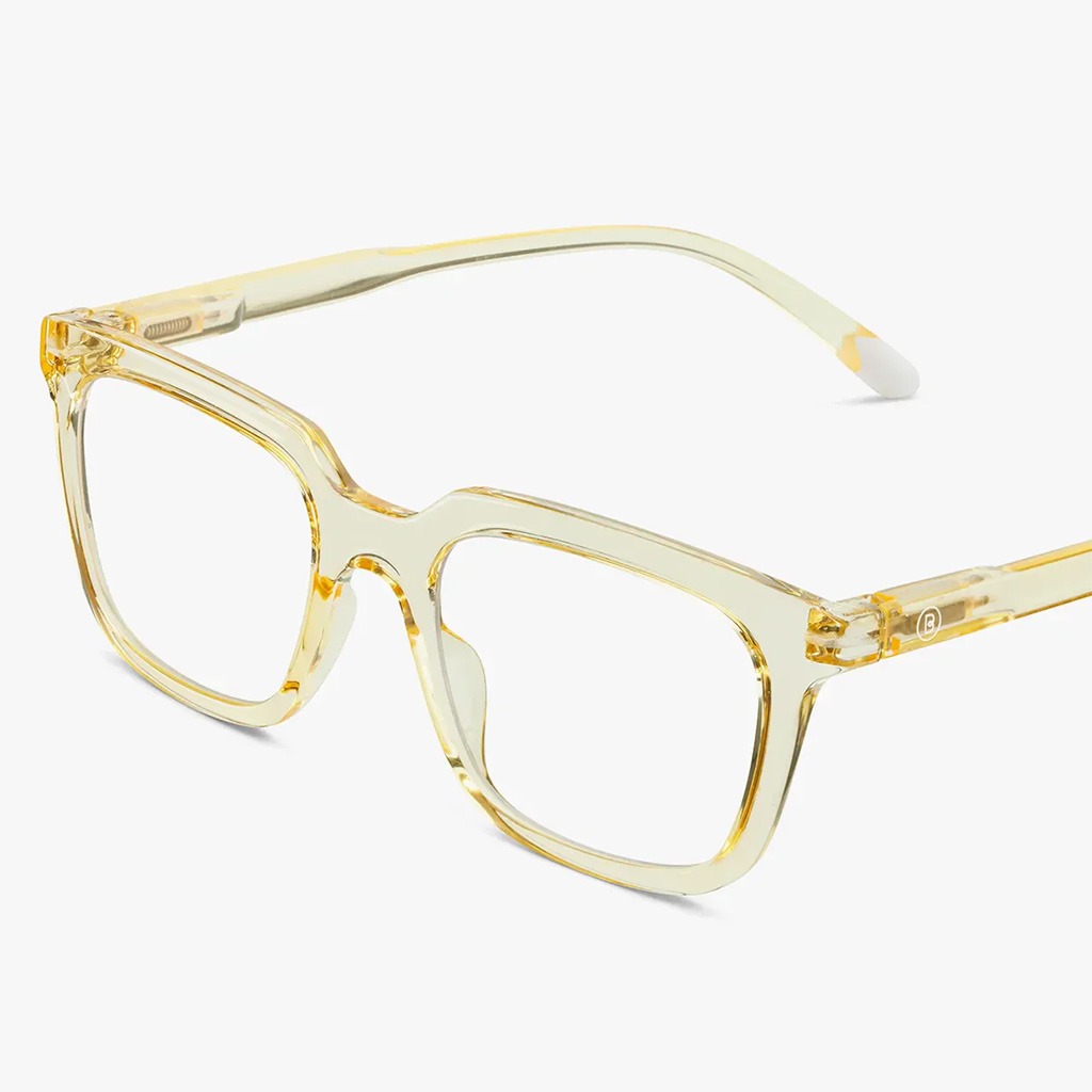 Barner Unisex Reading Glasses, Rectangle Shape, Gold - Plano Power