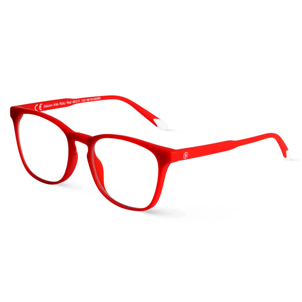 Barner Kids Reading Glasses, Phantos Shape, Red - Plano Power