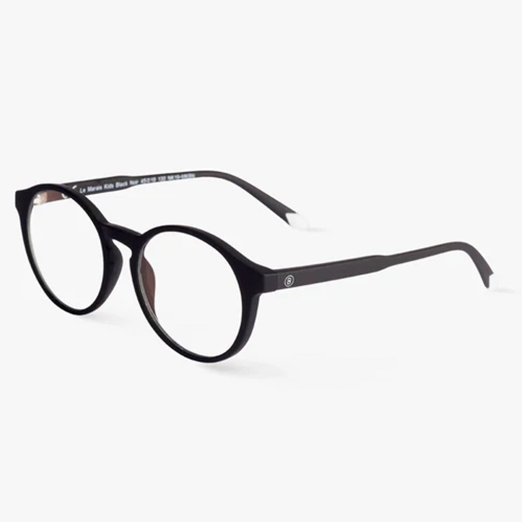 Barner Kids Reading Glasses, Phantos Shape, Matte Black - Plano Power