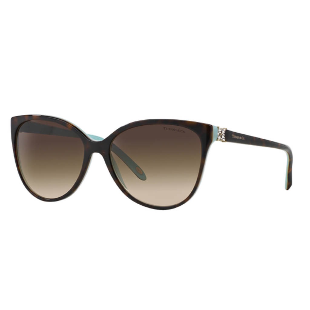 Tiffany Women's Sunglasses, Cat-Eye Shape, Size 58 - TF4089B-81343B