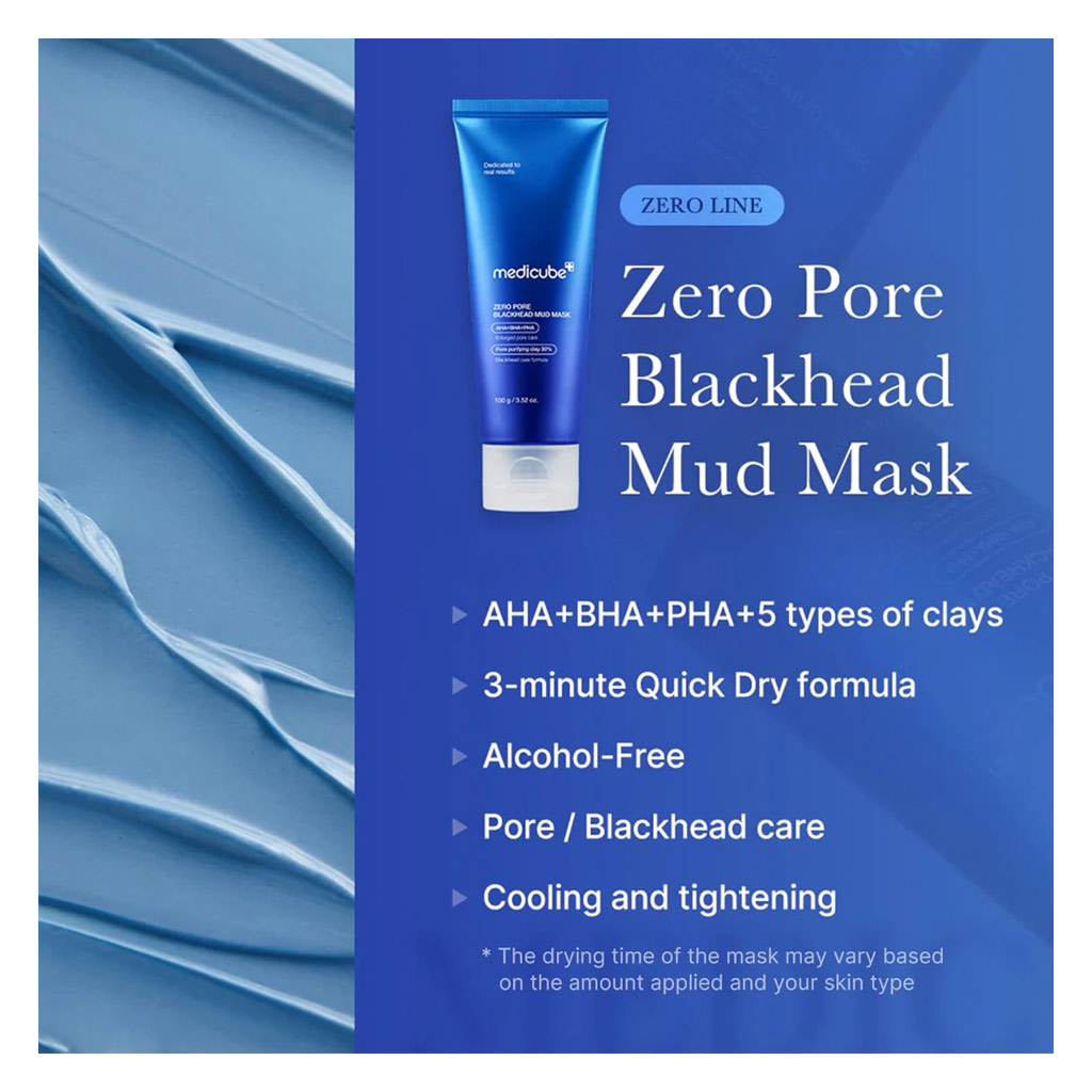 Medicube Zero Pore Blackhead Mud Facial Mask 100g