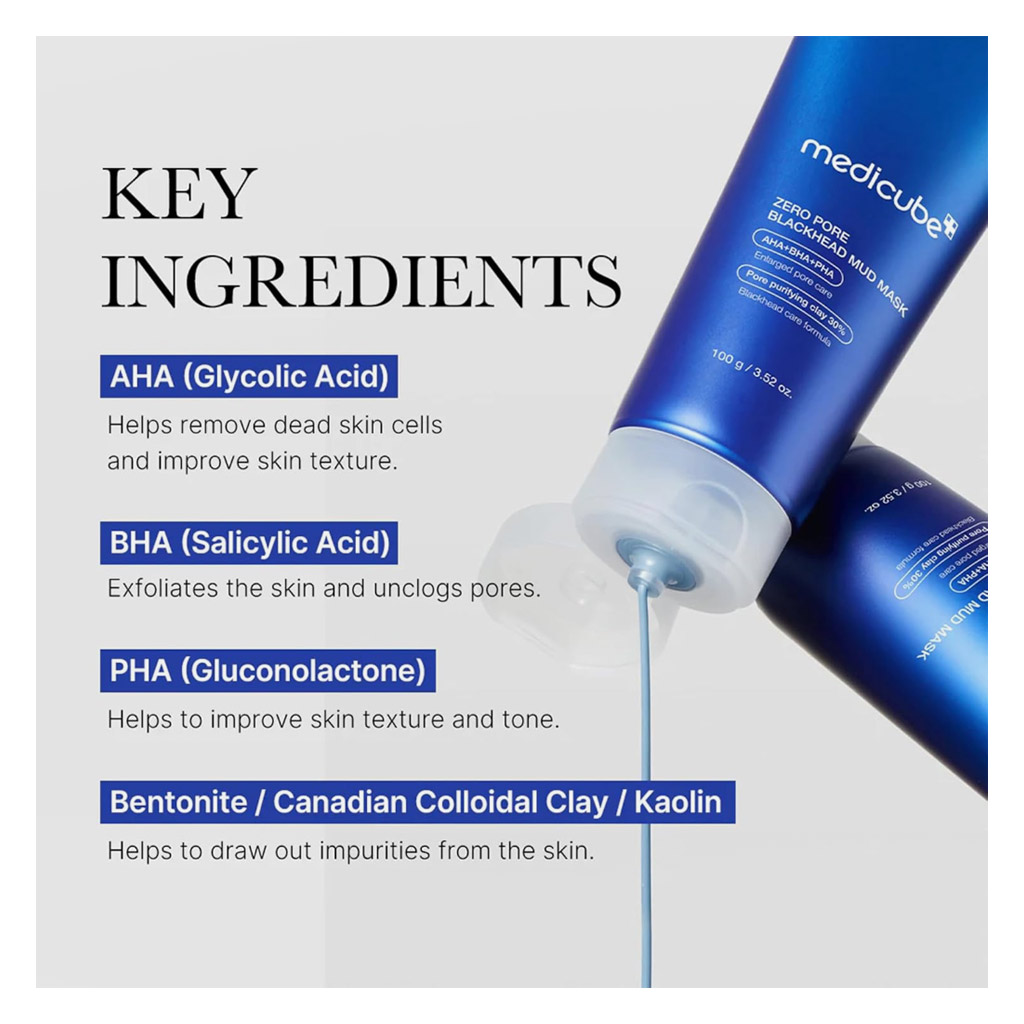 Medicube Zero Pore Blackhead Mud Facial Mask 100g