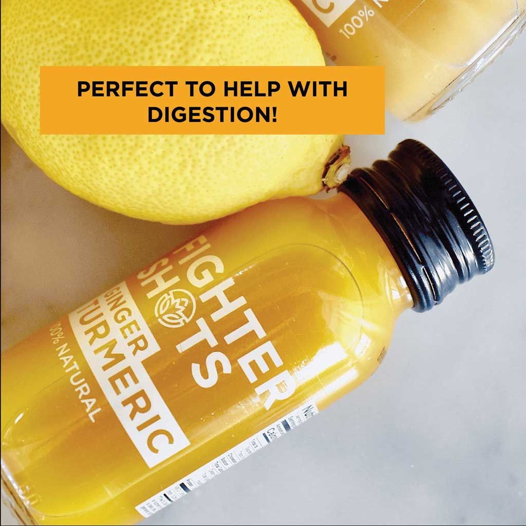 Fighter Shots Ginger & Turmeric Shots 60ml, Pack of 12's