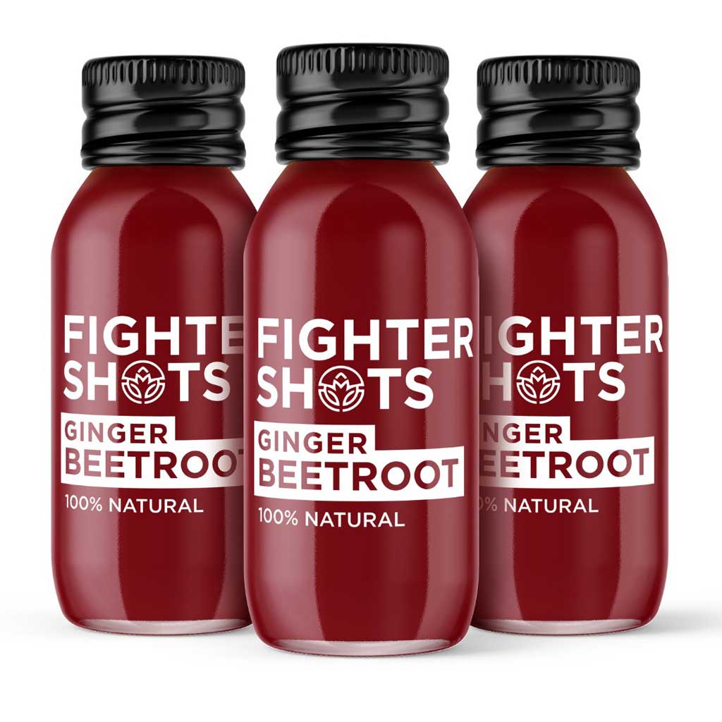 Fighter Shots Ginger & Beetroot Shots 60ml, Pack of 12's