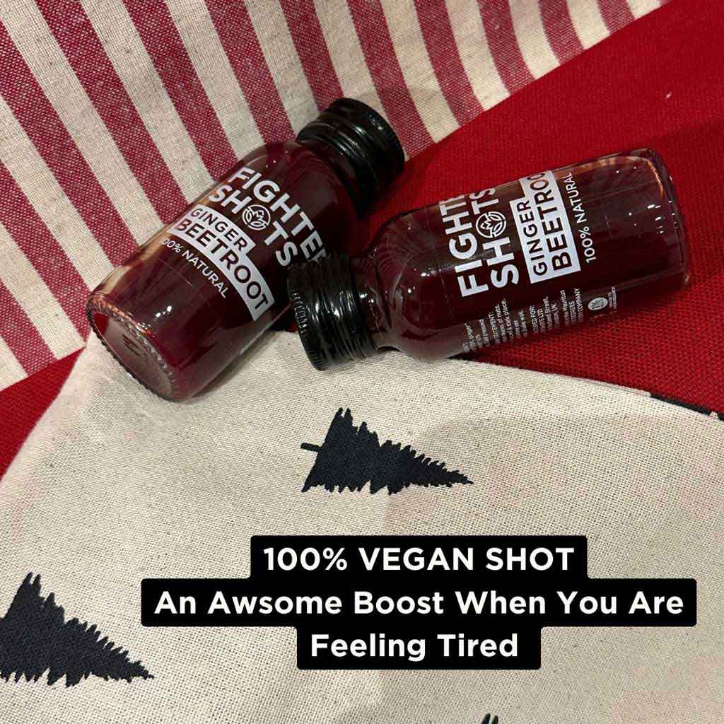 Fighter Shots Ginger & Beetroot Shots 60ml, Pack of 12's