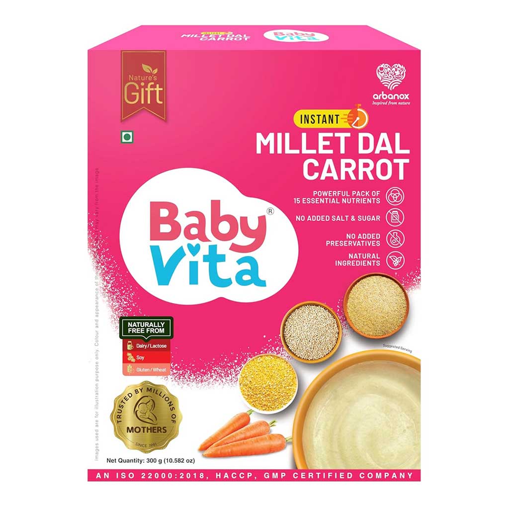 Babyvita Instant Millet Dal Carrot Mix Powder 300g