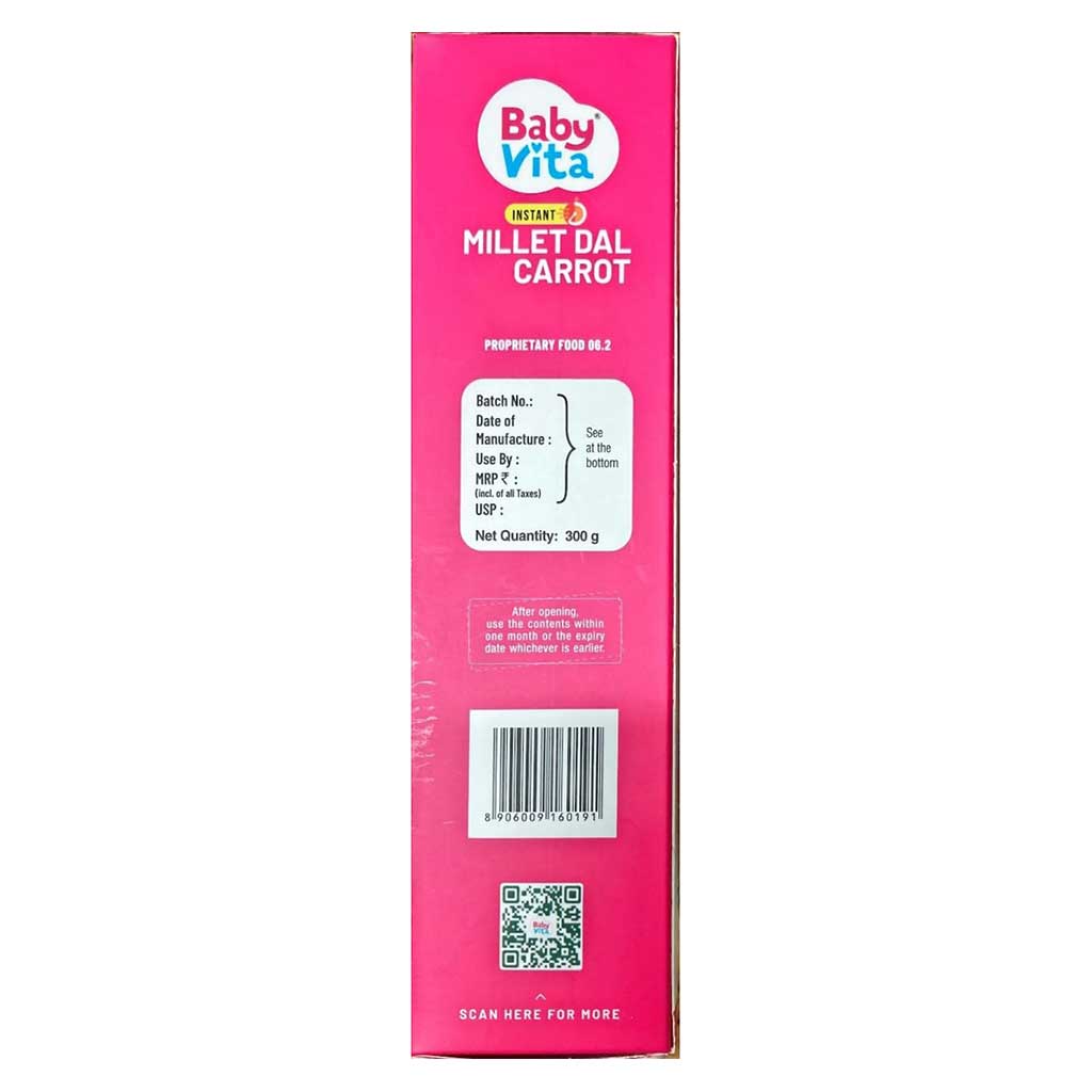 Babyvita Instant Millet Dal Carrot Mix Powder 300g