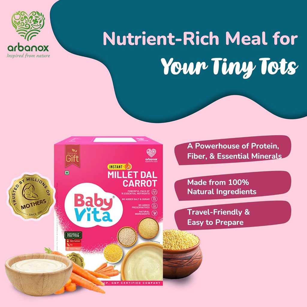 Babyvita Instant Millet Dal Carrot Mix Powder 300g