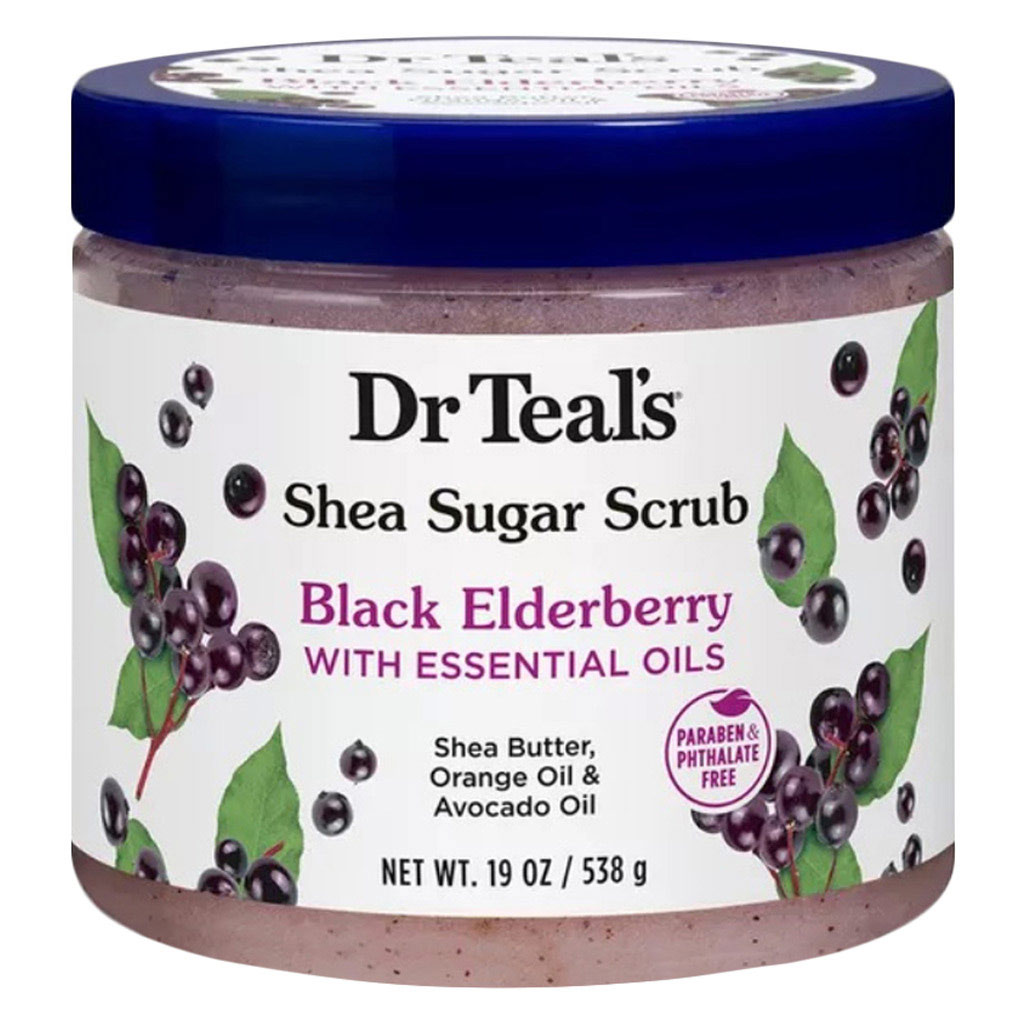 Dr Teal's Shea Sugar Black Elderberry Body Scrub 538g
