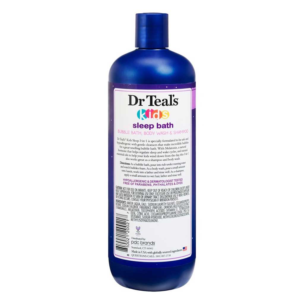 Dr Teal's Kids 3-in-1 Bubble Bath, Body Wash & Shampoo 591ml