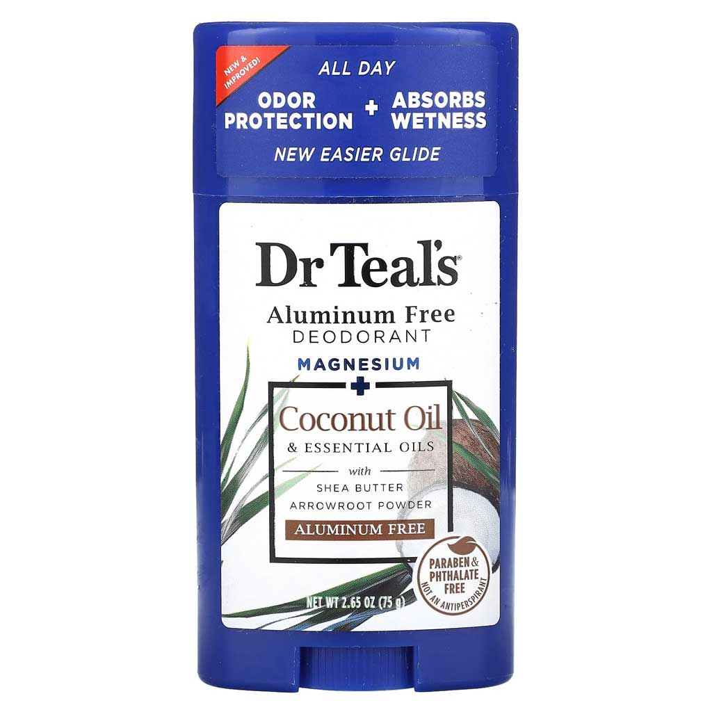 Dr Teal's Coconut Oil Aluminum Free Deodorant Stick 75g