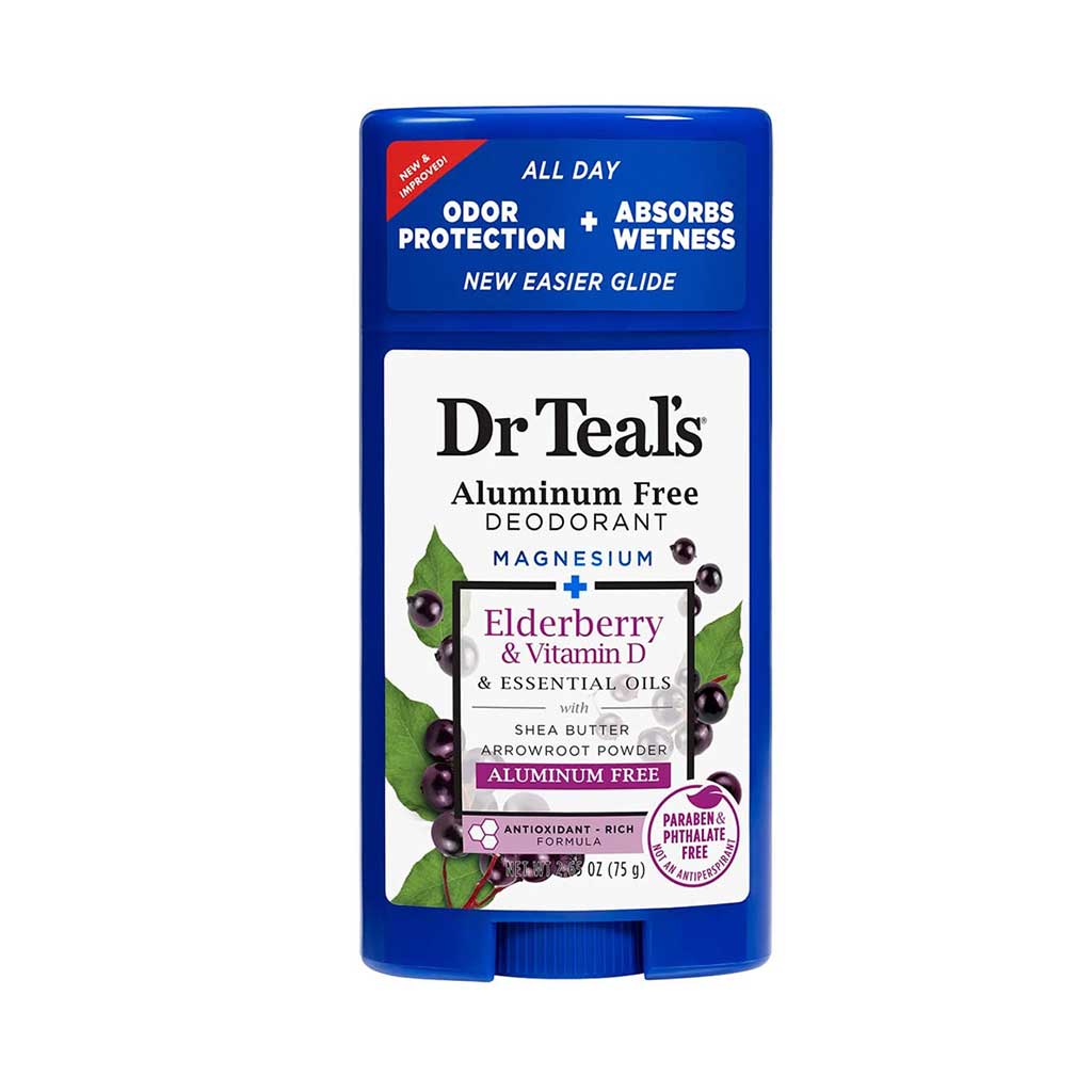 Dr Teal's Magnesium + Elderberry & Vitamin D Deodorant Stick 75g