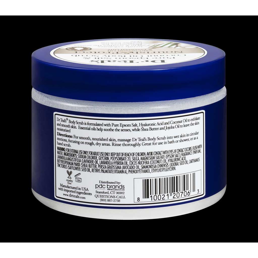 Dr Teal's Epsom Salt Nourish & Protect Coconut Oil Body Scrub 454g