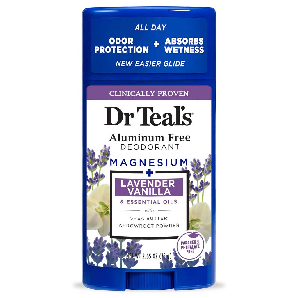 Dr Teal's Magnesium + Lavender Vanilla Deodorant 75g