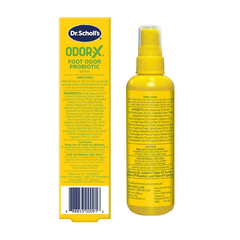Dr. Scholl's Odor-X Probiotic Foot Spray 118ml