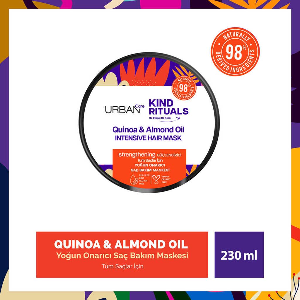 Urban Care Kind Rituals Quinoa & Almond Oil Hair Mask 230ml