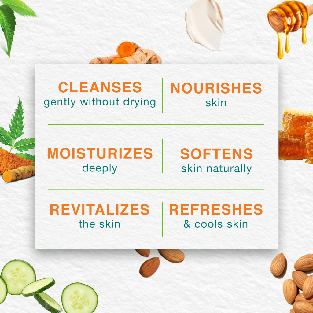 Himalaya Neem & Turmeric Protecting Soap 125g, Pack of 6