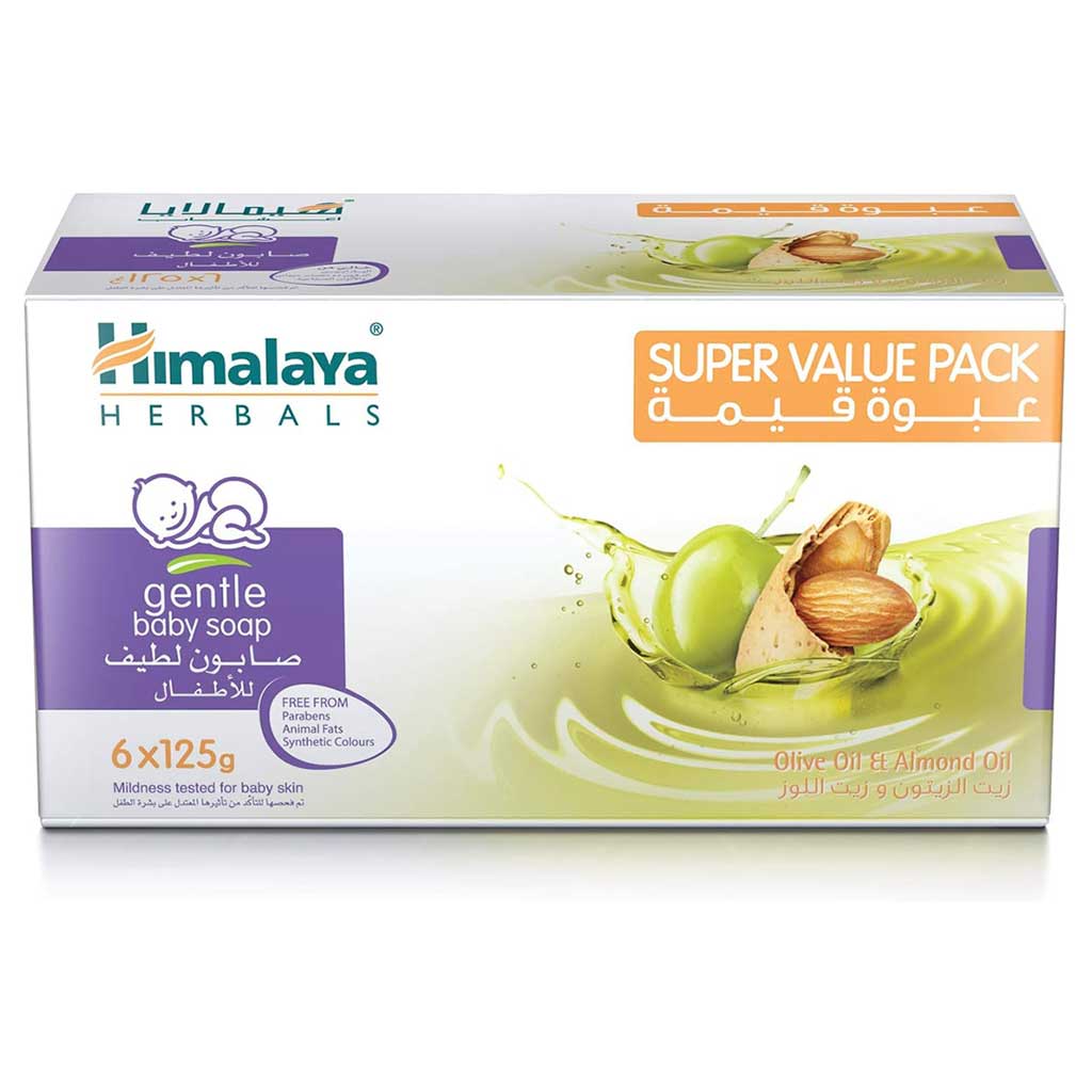 Himalaya Gentle Baby Soap 125g, Pack of 6