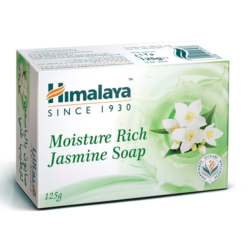 Himalaya Moisture Rich Jasmine Soap 125g, Pack of 6