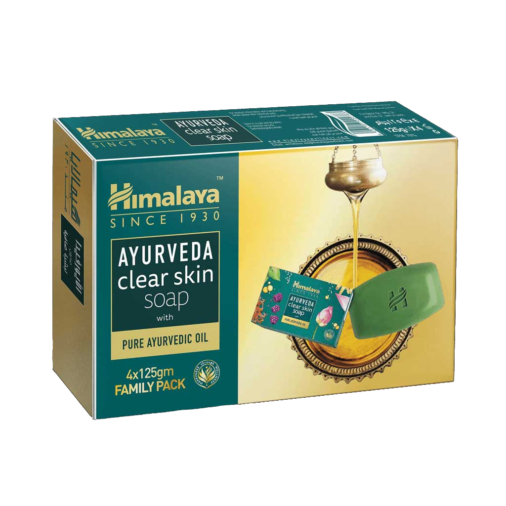 Himalaya Ayurveda Clear Skin Soap 125g, Pack of 4
