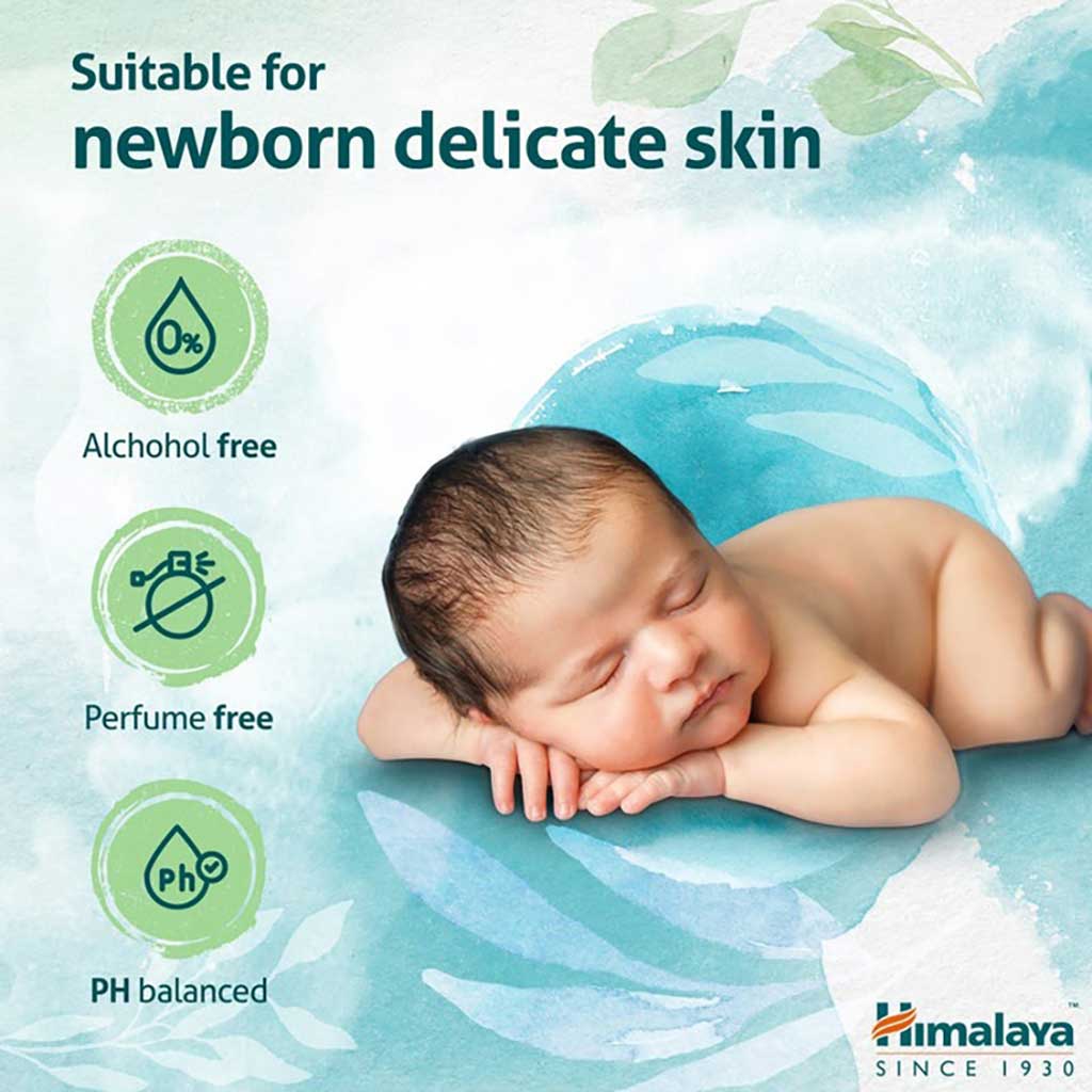 Himalaya Nature Touch Water Wipes, Pack of 52 x 4