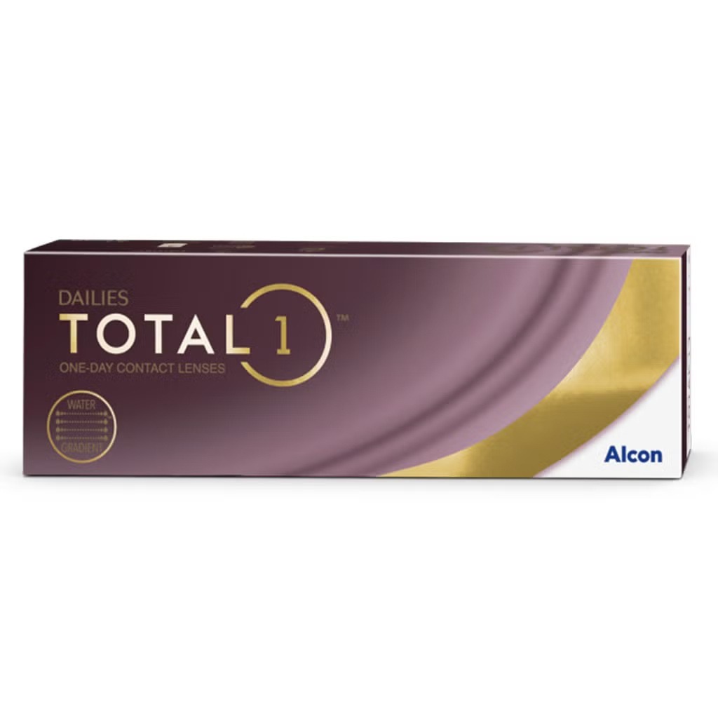 Alcon Dailies Total1 One Day Clear Contact Lenses, Base Curve 8.5, Pack of 30's