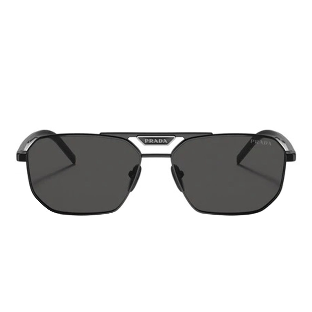 Prada Men's Sunglasses, Aviator Shape, Size 57 - 1AB5S0-PR-58YS