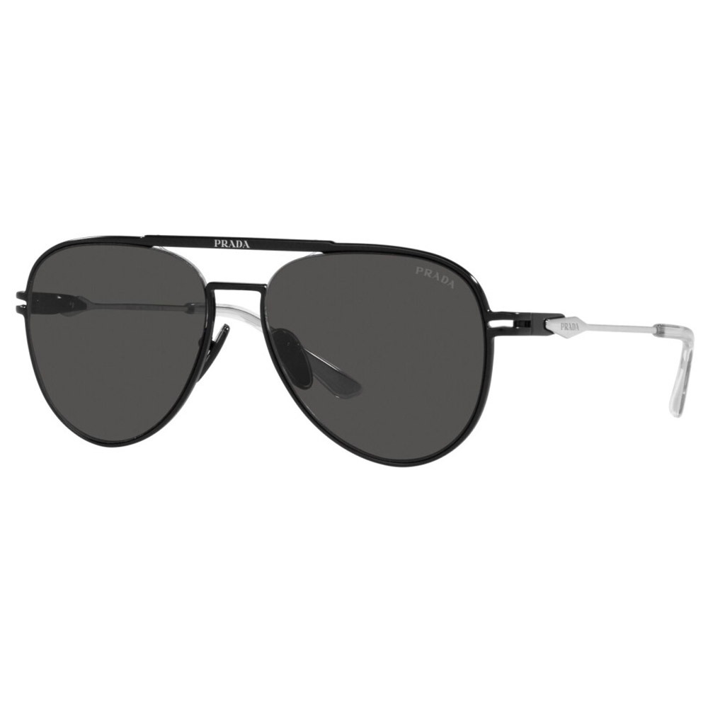 Prada Men's Sunglasses, Aviator Shape, Size 57 - 1BO5S0-PR-54ZS