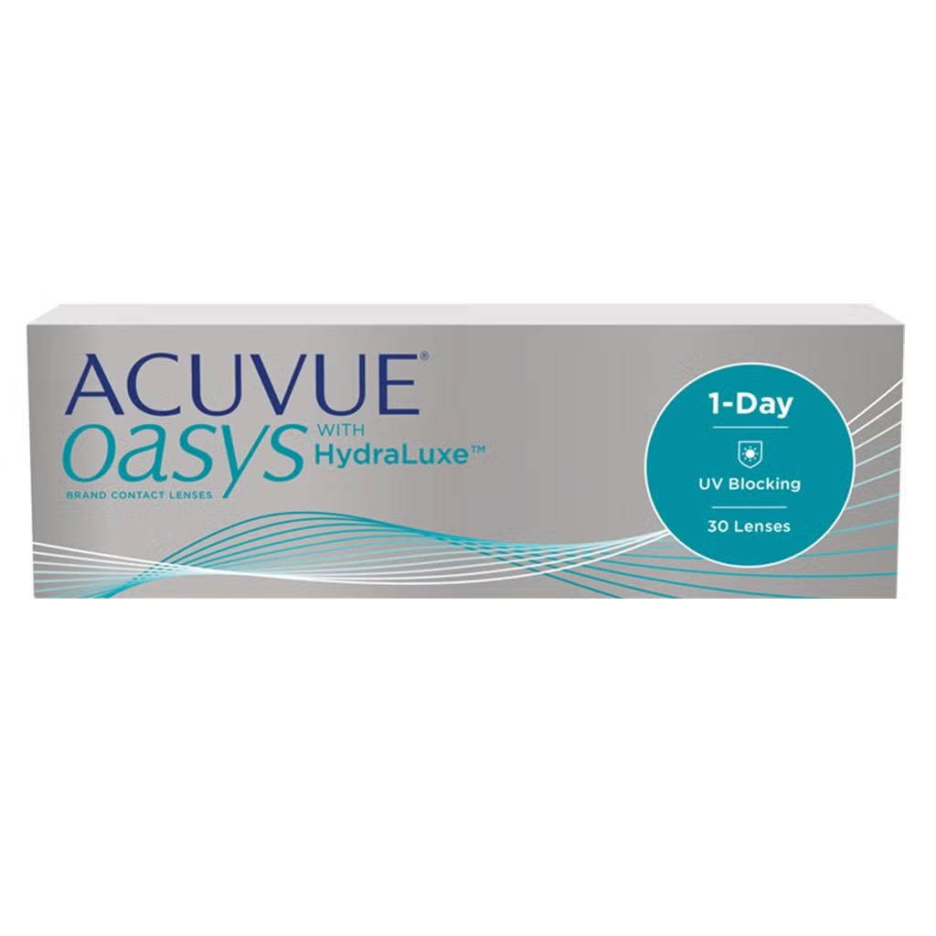 Acuvue Oasys 1-Day Clear Contact Lenses, Base Curve 8.5, Pack of 30's