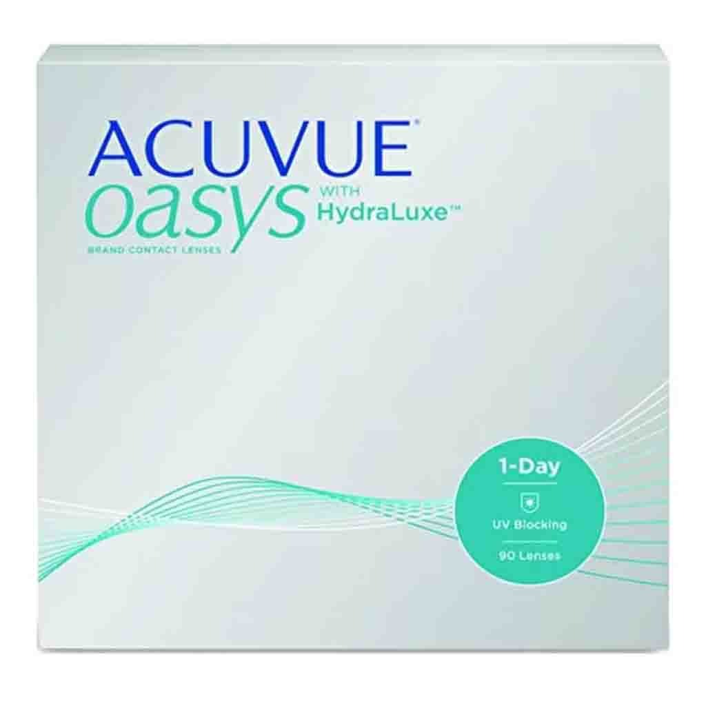 Acuvue Oasys 1-Day Clear Contact Lenses, Base Curve 8.5,Pack of 90's