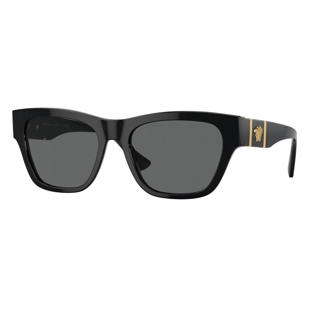 Versace Unisex Sunglasses, Pillow Shape, Size 55 - GB1/87-0VE4457