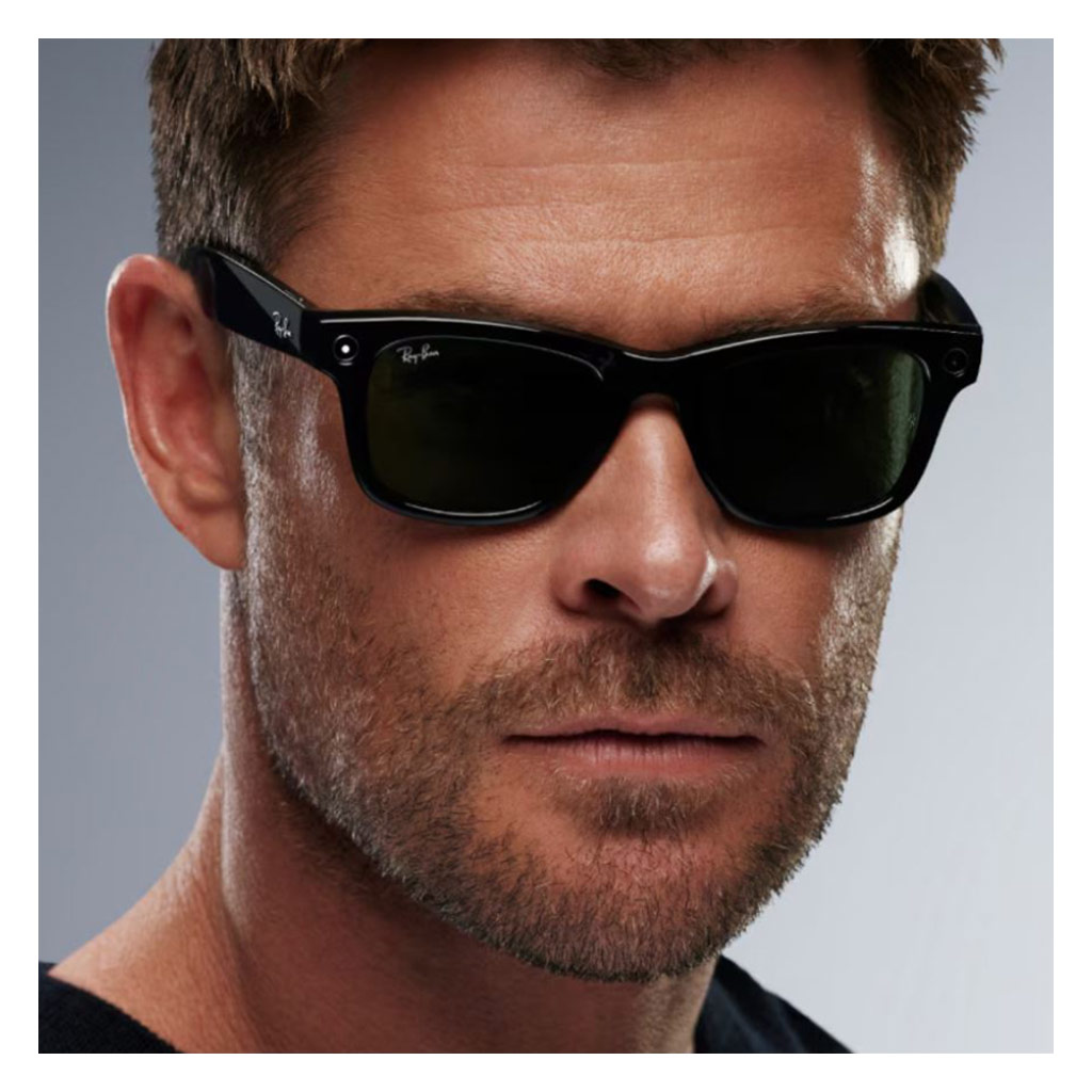 Ray Ban Meta Wayfarer Sunglasses, RW4006 - G15 Green 