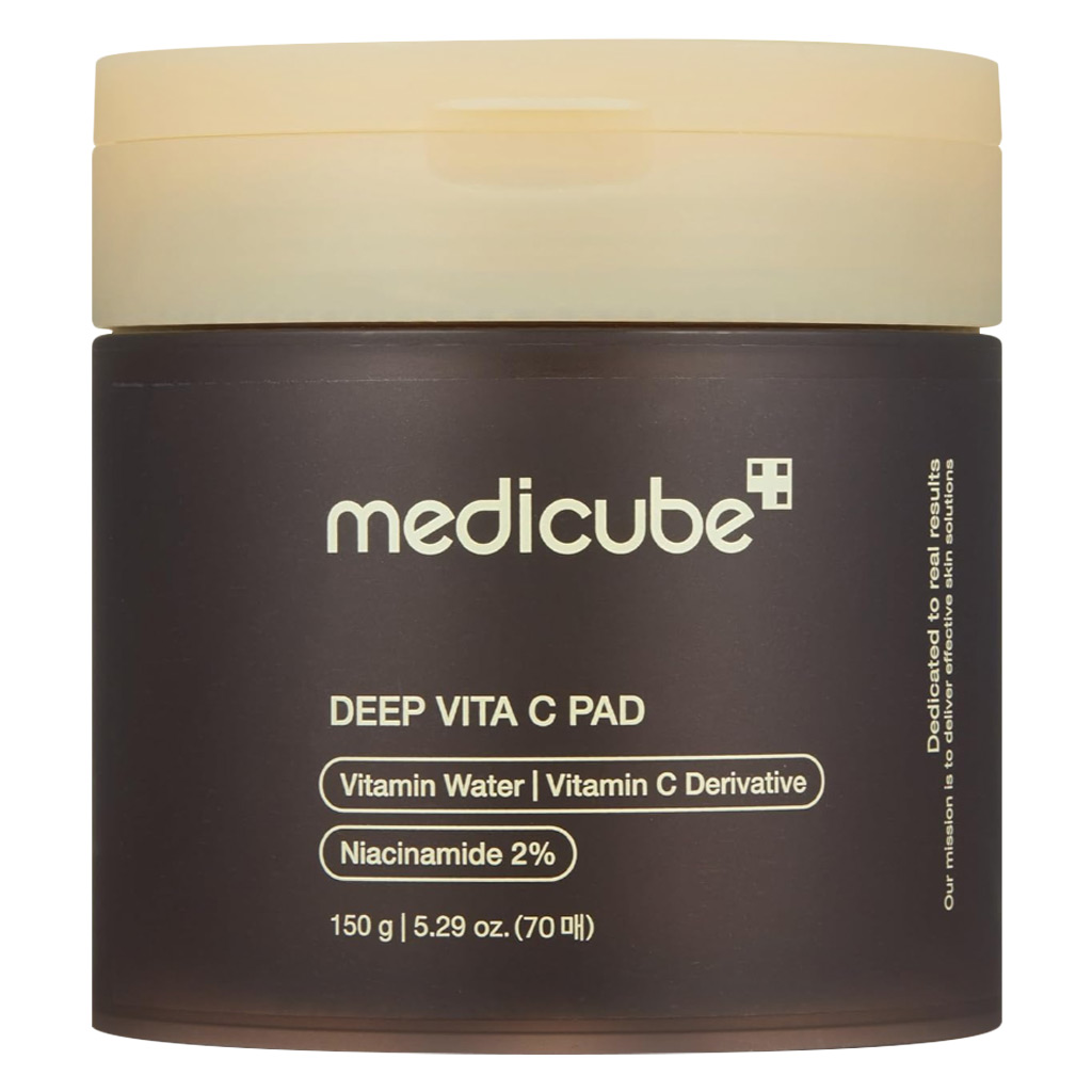 Medicube Deep Vita C With 2% Niacinamide Facial Toner Pads For Dark Spots & Blemish Care 150g, Pack of 70's
