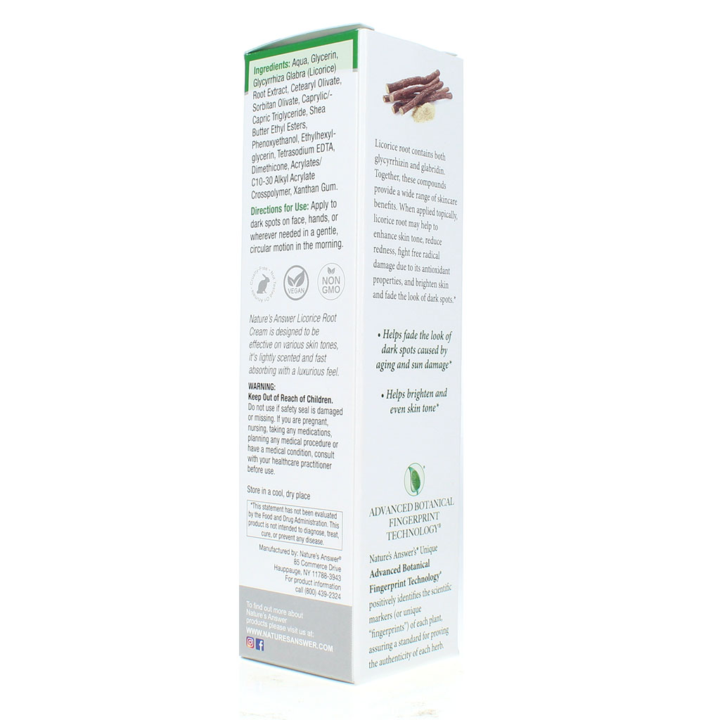 Nature's Answer Age-Defying Tone Perfecting Licorice Root Cream For Skin Brightening 60ml