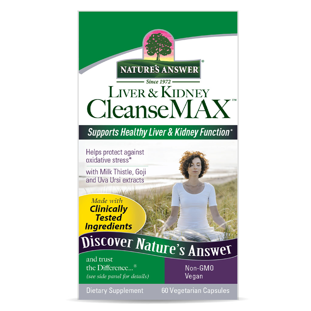 Nature's Answer Liver & Kidney Cleanse Max Vegetarian Capsules, Pack of 60's