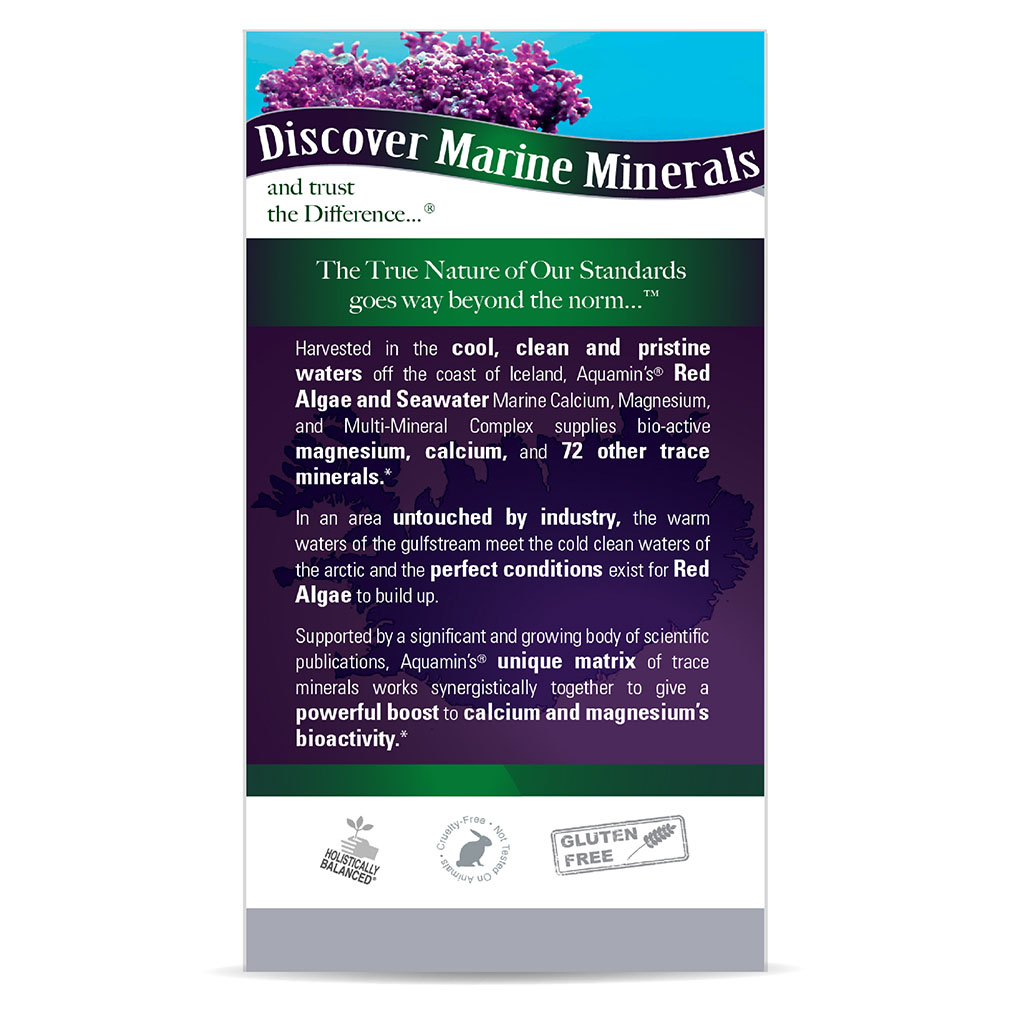 Nature's Answer Marine Based Calcium-Magnesium 250/125mg Vegan Capsules For Bone & Muscle Health, Pack of 120's