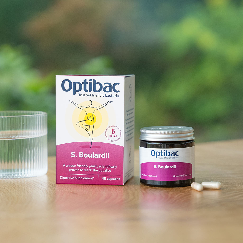 Optibac Saccharomyces Boulardii Digestive Capsules 40's
