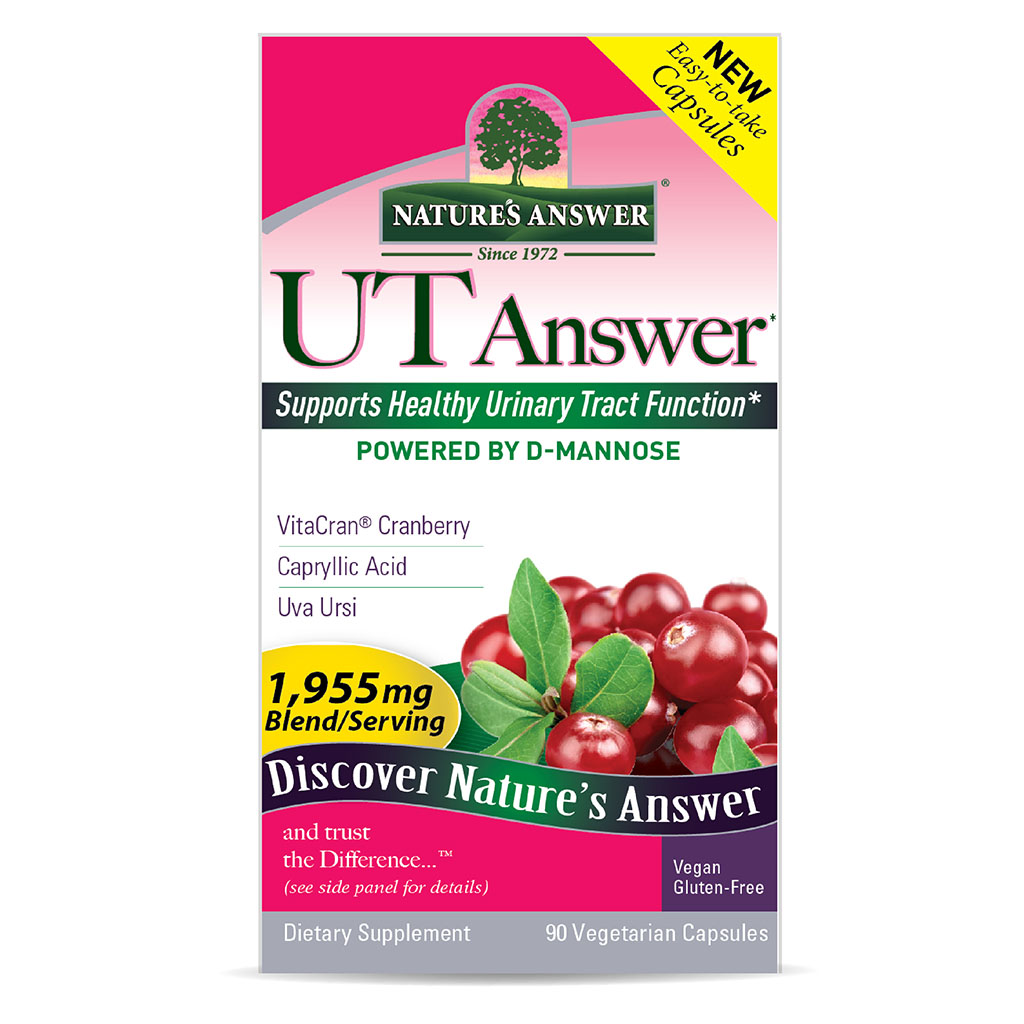 Nature's Answer UT Answer 1955mg Vegan Capsules For Urinary Tract Health, Pack of 90's
